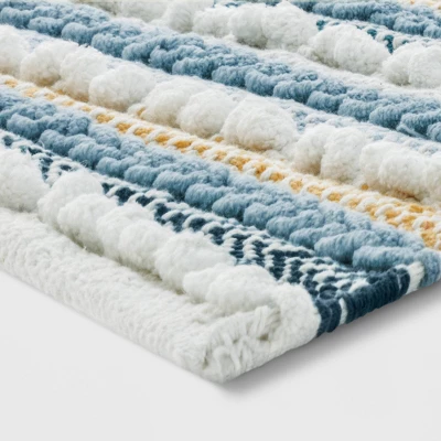 20"x32" Textured Bath Rug Aqua - Opalhouse™ 1 20"x32" Textured Bath Rug Aqua - Opalhouse™