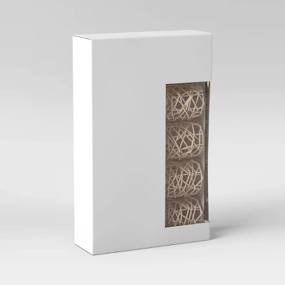 10ct Incandescent Mini Lights With Wrapped Rattan Hoods Brown - Opalhouse™ 4 10ct Incandescent Mini Lights With Wrapped Rattan Hoods Brown - Opalhouse™ - Image 4