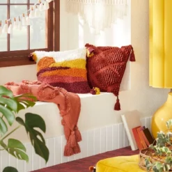 Front Page 6 Diamond Pattern Woven Shag Throw Blanket - Opalhouse™ Designed With Jungalow™