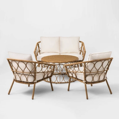 Britanna 4pc Patio Conversation Set - Natural - Opalhouse™ 1 Britanna 4pc Patio Conversation Set - Natural - Opalhouse™