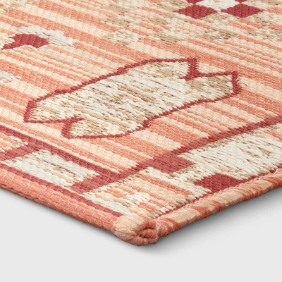 7'x10' Tapestry Rectangular Woven Outdoor Area Rug Red/Pink - Opalhouse™ 2 7'x10' Tapestry Rectangular Woven Outdoor Area Rug Red/Pink - Opalhouse™ - Image 2