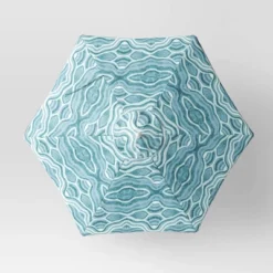 7.5'x7.5' Decorative Trim Scalloped Outdoor Market Umbrella Blue - Opalhouse™ Designed With Jungalow™ 7 7.5'x7.5' Decorative Trim Scalloped Outdoor Market Umbrella Blue - Opalhouse™ Designed With Jungalow™ -Opalhouse GUEST 3480178a 70b9 4096 bef0 b5fe8b7a355b