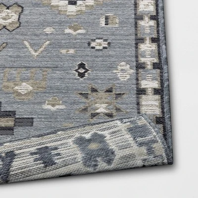 7'x10' Tapestry Rectangular Woven Outdoor Area Rug Gray - Opalhouse™ 3 7'x10' Tapestry Rectangular Woven Outdoor Area Rug Gray - Opalhouse™ - Image 3