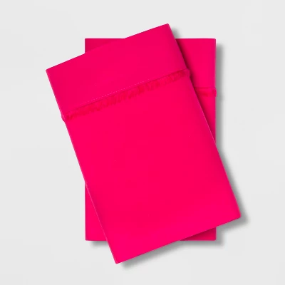 Solid Percale Cotton Pillowcase Set - Opalhouse 1 Solid Percale Cotton Pillowcase Set - Opalhouse