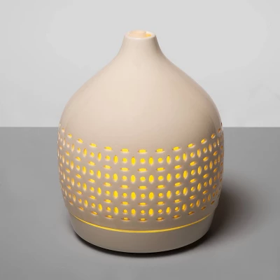 300ml Cutout Ceramic Color Changing Oil Diffuser White - Opalhouse™ 4 300ml Cutout Ceramic Color Changing Oil Diffuser White - Opalhouse™ - Image 4