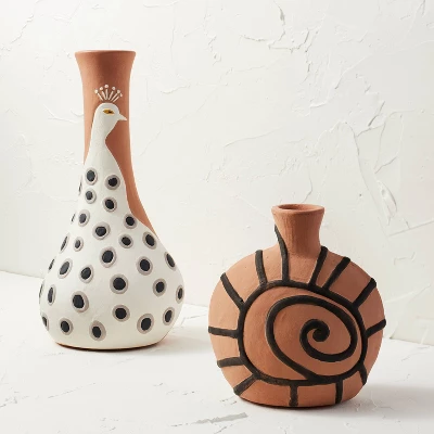 Spiral Shell Terracotta Vase Brown - Opalhouse™ Designed With Jungalow™ 3 Spiral Shell Terracotta Vase Brown - Opalhouse™ Designed With Jungalow™ - Image 3