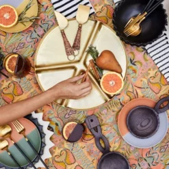 5pc Stainless Steel Silverware Set Black/Gold - Opalhouse™ Designed With Jungalow™ 6 5pc Stainless Steel Silverware Set Black/Gold - Opalhouse™ Designed With Jungalow™ -Opalhouse GUEST 9c600b8c 28d5 45e2 a4c3 ad1088a92ce8