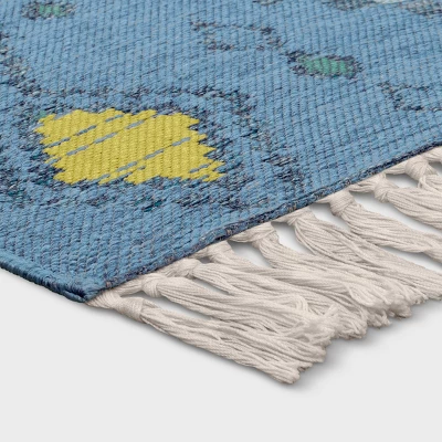 7'x10' Bright Moroccan Rectangular Woven Outdoor Area Rug Indigo - Opalhouse™ 2 7'x10' Bright Moroccan Rectangular Woven Outdoor Area Rug Indigo - Opalhouse™ - Image 2