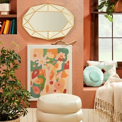 24" X 30" Floral Abstract Unframed Wall Canvas Green - Opalhouse™ Designed With Jungalow™ 1 24" X 30" Floral Abstract Unframed Wall Canvas Green - Opalhouse™ Designed With Jungalow™