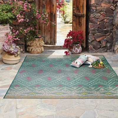 7' X 10' Outdoor Rug Aqua - Opalhouse™ 1 7' X 10' Outdoor Rug Aqua - Opalhouse™