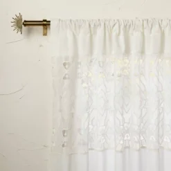 1pc Sheer Banded Geo Macrame Window Curtain Panel White - Opalhouse™ Designed With Jungalow™ 7 1pc Sheer Banded Geo Macrame Window Curtain Panel White - Opalhouse™ Designed With Jungalow™ -Opalhouse GUEST e45ca8b5 c8fb 4bcd 9418 e1344d66992c