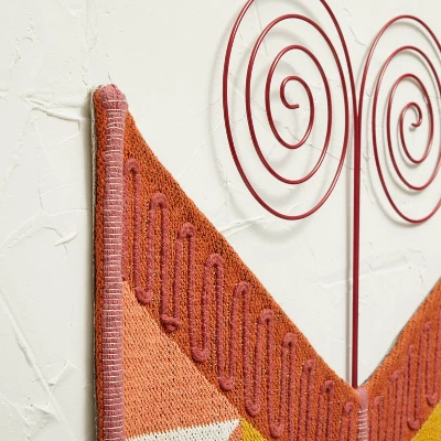 24" X 24" Oversized Woven Butterfly Decorative Wall Sculpture Brown - Opalhouse™ Designed With Jungalow™ 2 24" X 24" Oversized Woven Butterfly Decorative Wall Sculpture Brown - Opalhouse™ Designed With Jungalow™ - Image 2